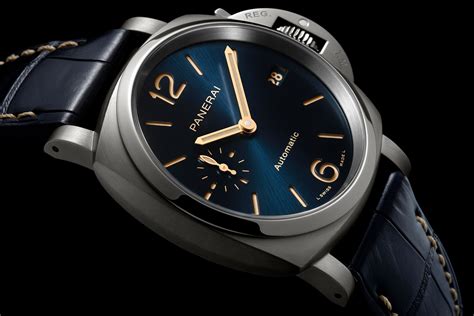 panerai luminor due titanium blue dial 42mm new|Panerai Luminor due review.